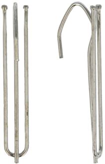 Praxis Gordijnhaakjes 70/70mm Metaal 10 Stuks