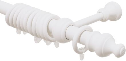 Praxis Gordijnroede Set Deko Wit 160cmx28mm