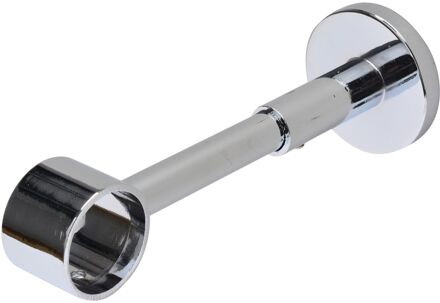 Praxis Gordijnroede Steunen Inkortbaar 7-15cm Chroom 28mm - 2 Stuks