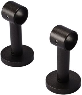 Praxis Gordijnroede Steunen Plafond 5cm Antraciet 20mm - 2 Stuks