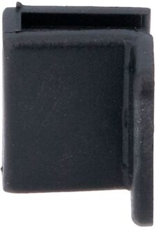 Praxis Handgreep Voor Glasdeur - Kunststof - Zwart - Maximaal Glasdikte 4 Mm