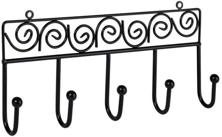 Praxis Hangstang 320x155mm 5 Haken Zwart