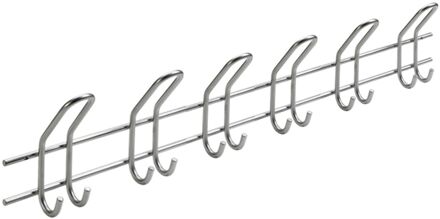 Praxis Hangstang 795x142mm 6 Dubbele Haken, Grijs