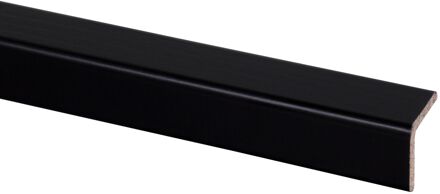 Praxis Hoeklat - Grenen - Gelakt - Zwart - 27x27mm - 270cm