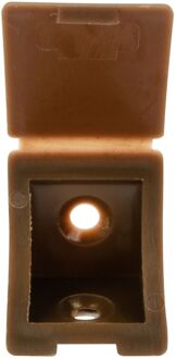 Praxis Hoekpaneelverbinder 25mm Kunststof Bruin 4 Stuks