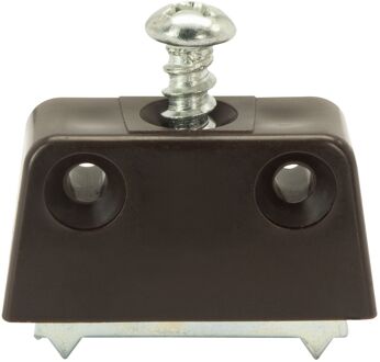 Praxis Hoekpaneelverbinder Bruin 40x20x15mm 4 Stuks