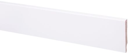 Praxis Hoge Plint - Mdf - Gegrond - Wit - 244cm - 12x79mm