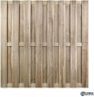 Praxis Houten Schutting - Cardiff - Grenen - Groen Geïmpregneerd - Recht - 180x180cm - Fsc/pefc