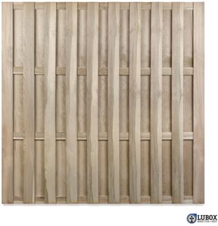Praxis Houten Schutting - Multi - Grenen - Groen Geïmpregneerd - Recht - 180x180cm - Fsc/pefc