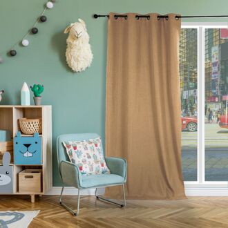 Praxis Isophonique Verduisterend En Isolerend Kant En Klaar Gordijn Beige 140 X 260