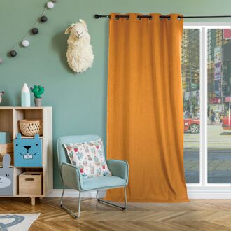 Praxis Isophonique Verduisterend En Isolerend Kant En Klaar Gordijn Geel 140 X 260