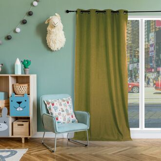 Praxis Isophonique Verduisterend En Isolerend Kant En Klaar Gordijn Groen 140 X 260