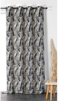 Praxis Java Verduisterend Kant En Klaar Gordijn Blauw 135 X 250 Cm