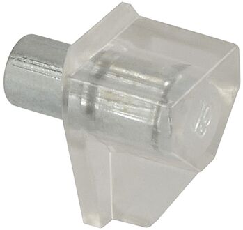 Praxis Kastplankdrager - Kunststof Transparant - 5 Mm - 12 Stuks