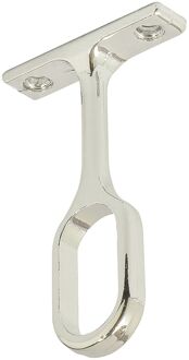 Praxis Kastroedesteun Midden 30x15mm Ovaal Vernikkeld