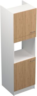 Praxis Keuken Kolomkast Prim - Eikdecor - 60x209x60cm - 2 Deuren
