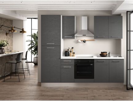 Praxis Keukenblok Lara 250cm Soft Close | Inclusief Apparatuur