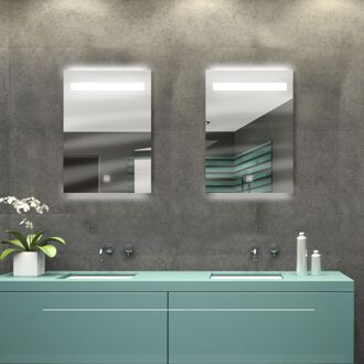 Praxis Klassieke Badkamerspiegel Portland - Rechthoekig - 50x70 Cm