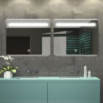 Praxis Klassieke Badkamerspiegel Portland - Rechthoekig - 90x70 Cm