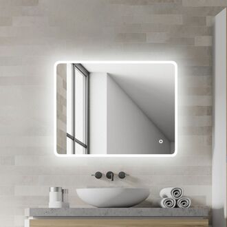 Praxis Klassieke Badkamerspiegel Renzo - Rechthoekig - 90x70 Cm