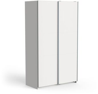 Praxis Kledingkast Ghost - Met 2 Schuifdeuren - Wit - 116x59x203cm