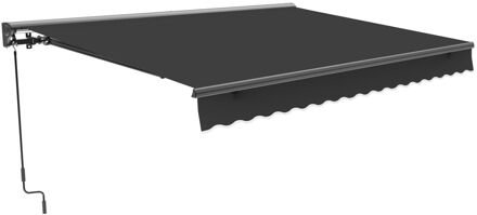 Praxis Knikarmscherm Handmatig Antraciet 295x250cm