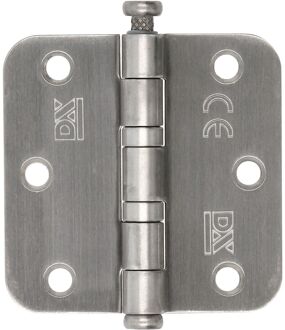 Praxis Kogellagerscharnier - Rvs - 76x76 Mm - Met Afgeronde Hoeken