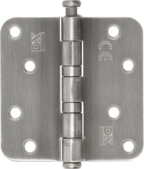 Praxis Kogellagerscharnier - Rvs - 89x89 Mm - Met Afgeronde Hoeken