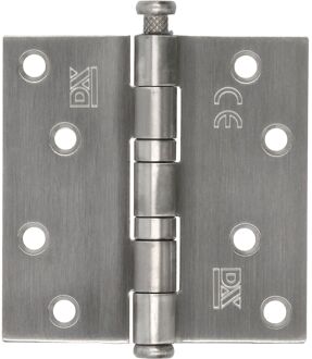 Praxis Kogellagerscharnier - Rvs - 89x89 Mm - Met Rechte Hoeken