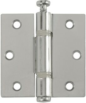 Praxis Kogellagerscharnier - Verzinkt Staal - 76x76 Mm - Met Rechte Hoeken