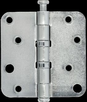 Praxis Kogellagerscharnier - Verzinkt Staal - 89x89 Mm - Met Afgeronde Hoeken