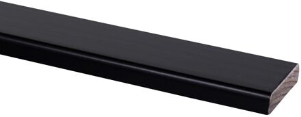 Praxis Koplat - Recht - Grenen - Gelakt - Zwart - 12x45mm - 270cm