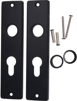 Praxis Langschild 55mm Aluminium Zwart