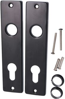 Praxis Langschild 72mm Aluminium Zwart