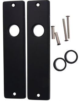 Praxis Langschild Blind Aluminium Zwart