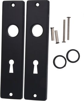 Praxis Langschild Sleutelgat 56mm Aluminium Zwart