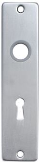 Praxis Langschild Sleutelgat 56mm Aluminium
