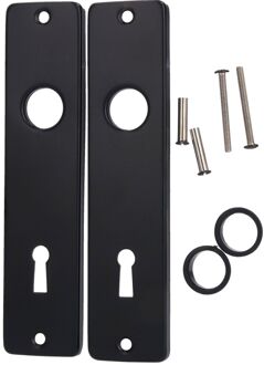 Praxis Langschild Sleutelgat 72mm Aluminium Zwart