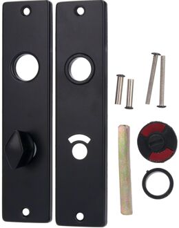 Praxis Langschild W.c 63/8mm Aluminium Zwart