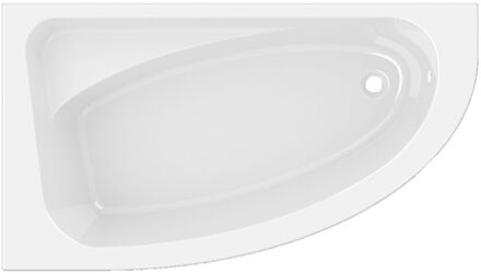 Praxis Ligbad Palerme Halve Hoekbad Links - Acryl - 160x90cm - Wit