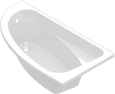 Praxis Ligbad Palerme Halve Hoekbad Rechts - Acryl - 160x90cm - Wit