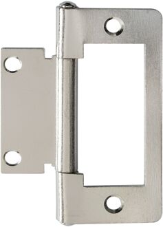 Praxis Louvredeurscharnier - Verchroomd Staal - 75 Mm - 4 Stuks