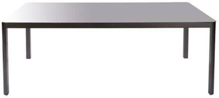 Praxis Macari Tuintafel - Aluminium Frame - Glazen Blad - 200x100x75cm