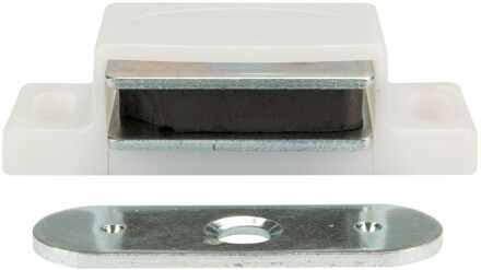 Praxis Magneetsnapper 4kg Wit Metalen Voorplaat 2 Stuks