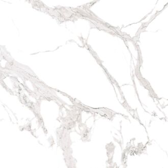 Praxis Marmerlook Tegel - Torano Statuario - Wit - Keramiek - Satijn - 60x60 Cm - 1,44 M²