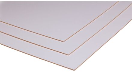 Praxis Mdf - 1-zijdig Wit Gelakt - 244x122 Cm - 3 Mm