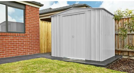 Praxis Metalen Tuinhuis Dream - Zilver Metallic - 245x185cm - Dubbele Deur