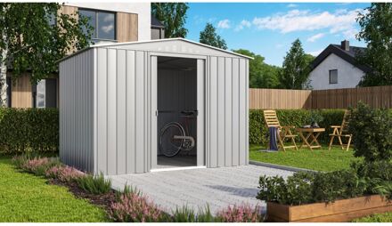 Praxis Metalen Tuinhuis Tower - Aluminium - 308x247cm - Dubbele Deur