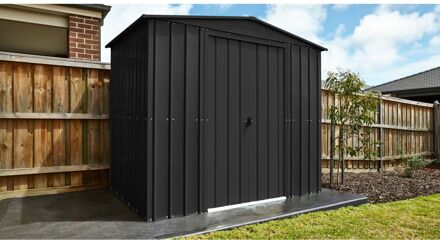 Praxis Metalen Tuinhuis Tower - Antraciet - 245x185cm - Dubbele Deur