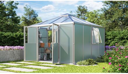 Praxis Metalen Tuinhuis Universum - 322x322cm - Dubbele Deur